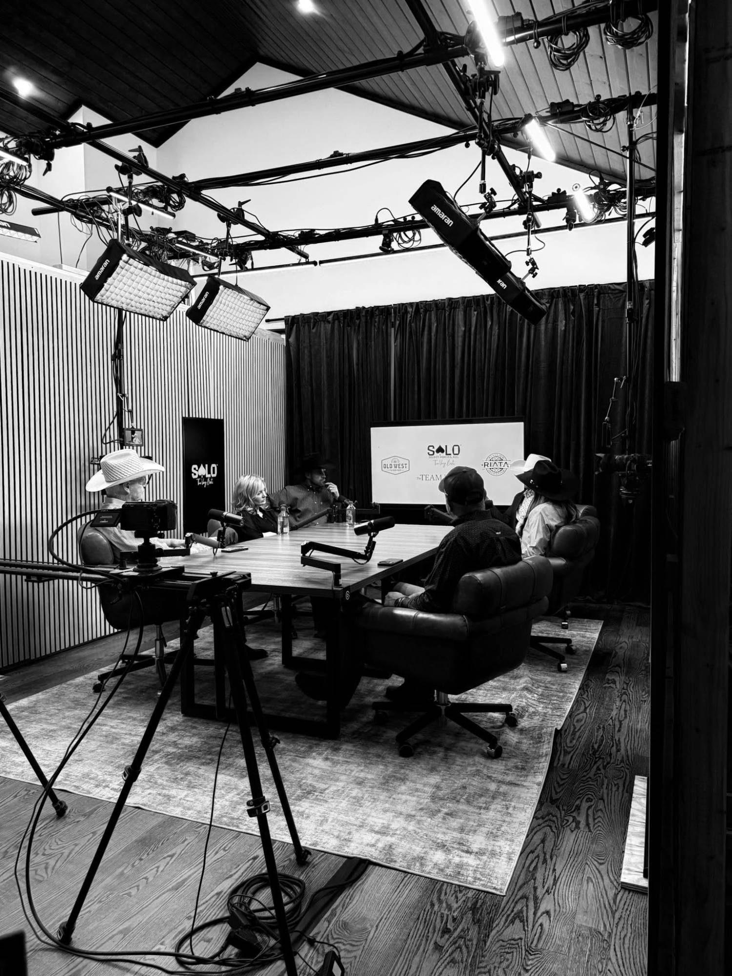 Advisors around the table in the Solo Select studio